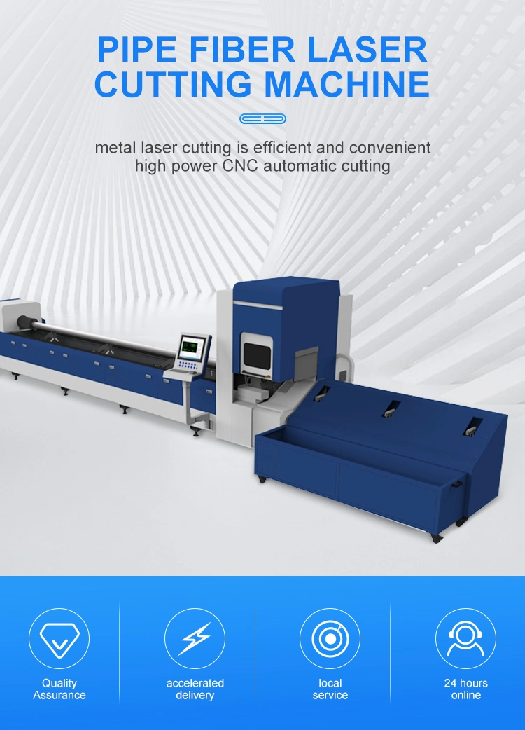 Industrial CNC Laser Equipment Metal Tube Pipe Fiber Laser Cutting Tube Machine Metal Tube Laser Cutter Tube Laser Cutting Machine